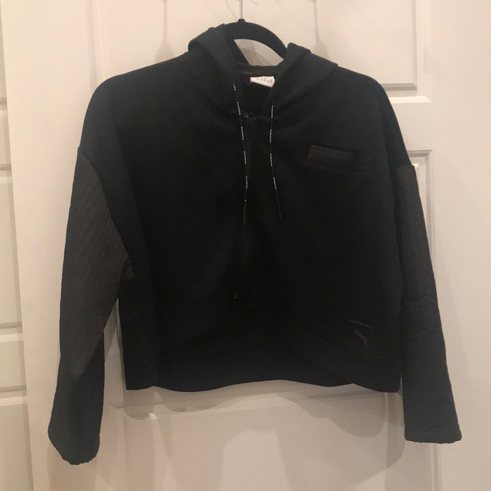 Puma cropped zip-up hoodie